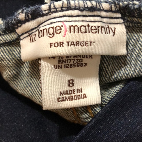 Liz Lange Maternity Over the Belly Jeans SZ 8 - Picture 8 of 8